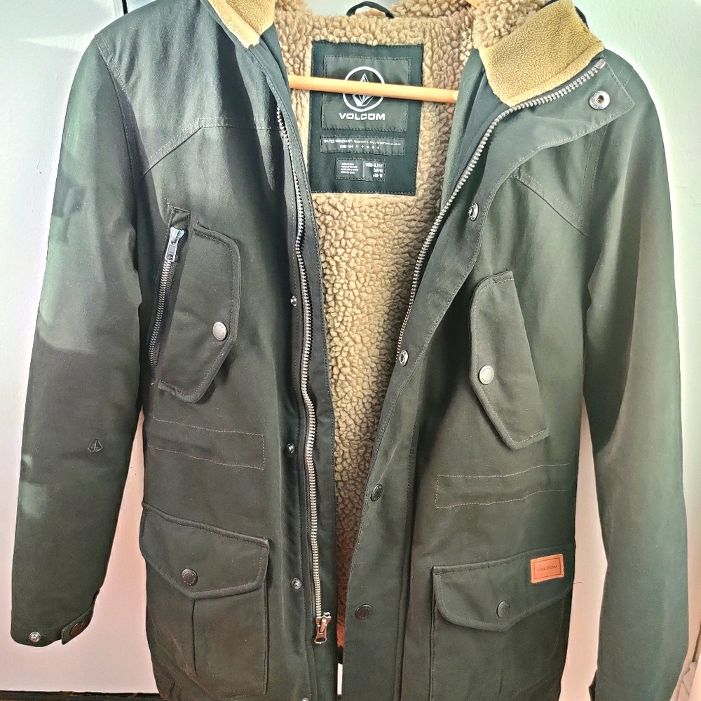 Black Sherpa Lined Parka